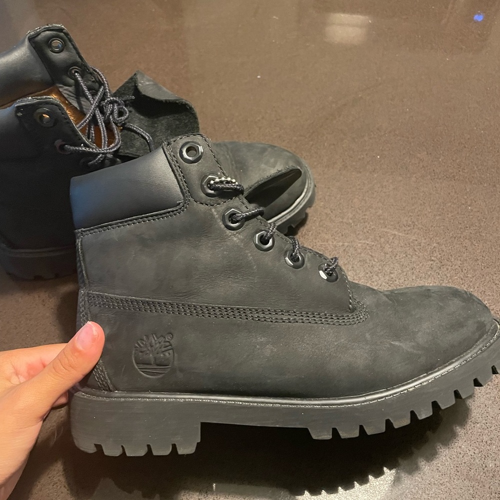 Timberland Black Premium Waterproof Leather Boots